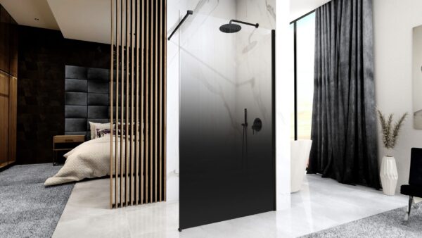 Paroi de douche Rea Aero Ombre Black/Black 110 – Image 5
