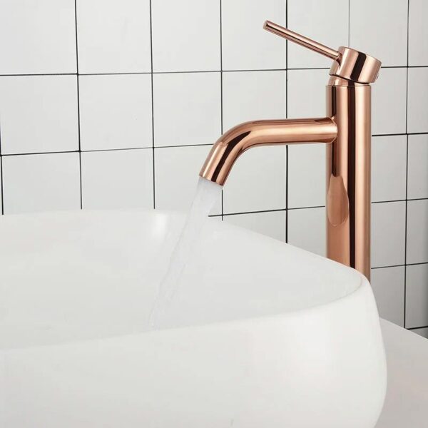 Robinet de lavabo Rea Lungo Rose Gold High – Image 2