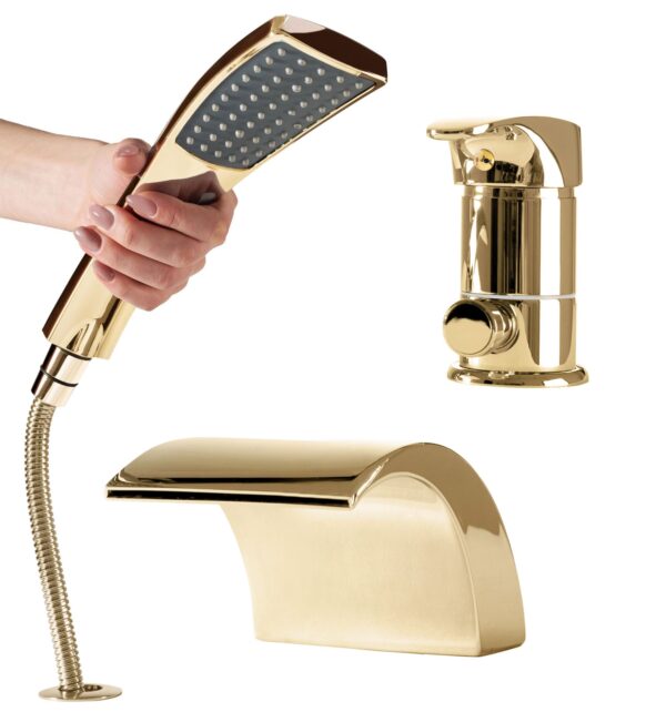 Robinet de baignoire Rea Riven GOld – Image 2
