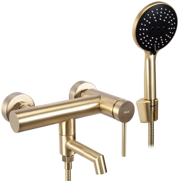 Robinet de baignoire REA FOSS  Brush Gold