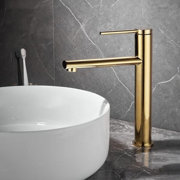 Robinet de lavabo REA OVAL GOLD high – Image 2