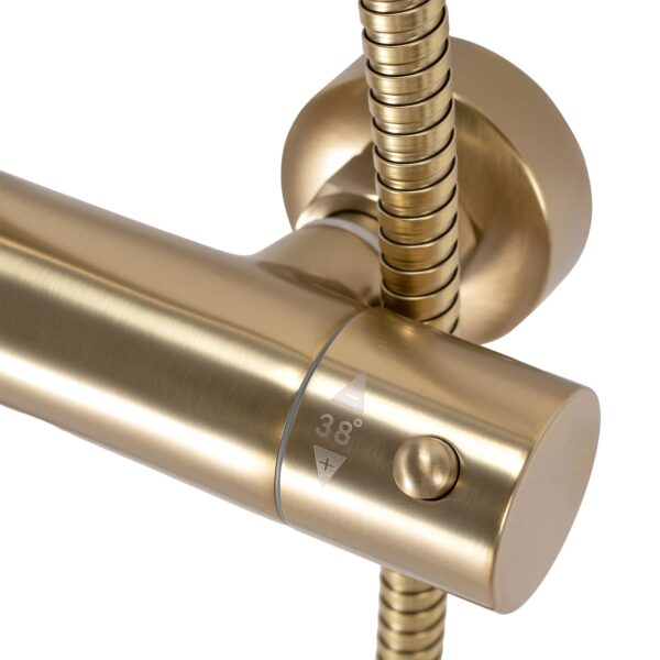 Kit de douche avec thermostat Rea PAROT BRUSHED GOLD – Image 8