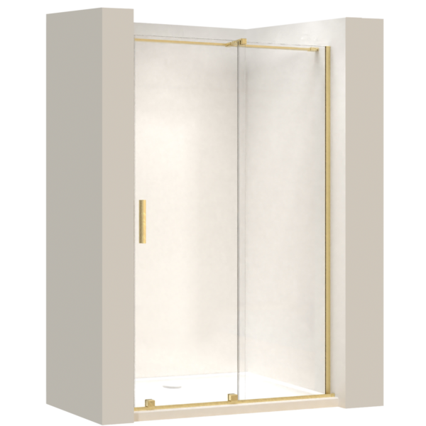 Porte de douche Rea Montana 140 Gold brush