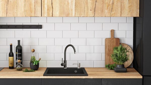 Évier granit  West XL black dots – Image 3
