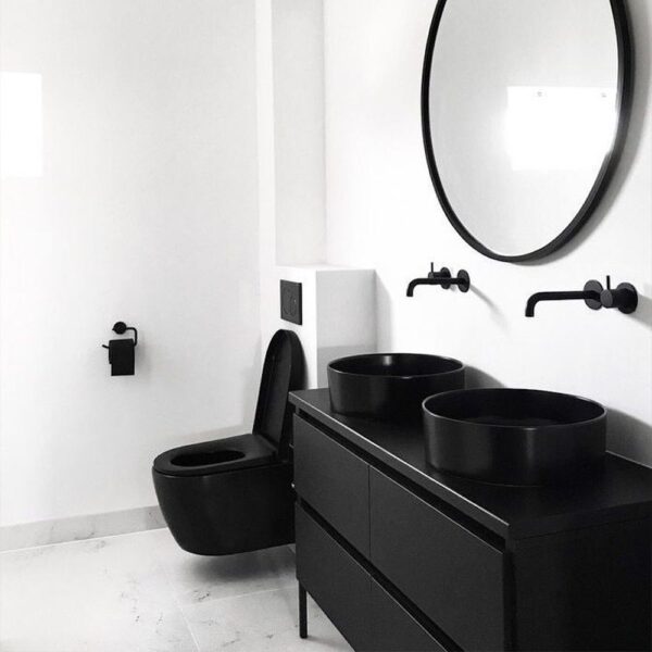 Cuvette WC suspendue Calani Loyd Slim Black – Image 4