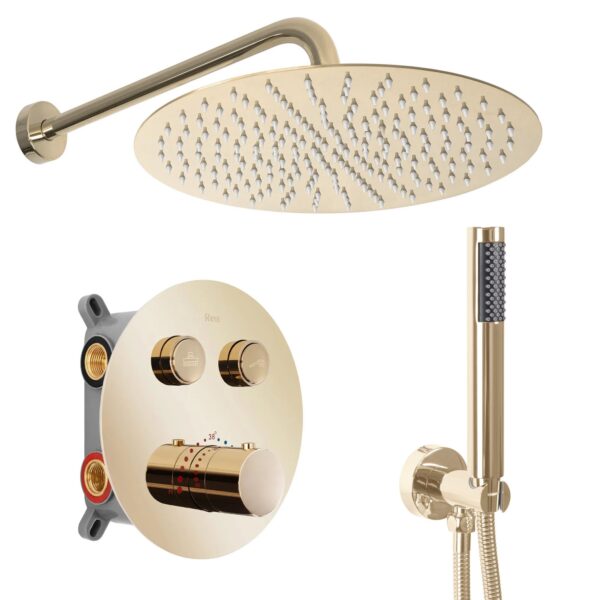 Kit de douche encastré Rea LUNGO GOLD  BOX