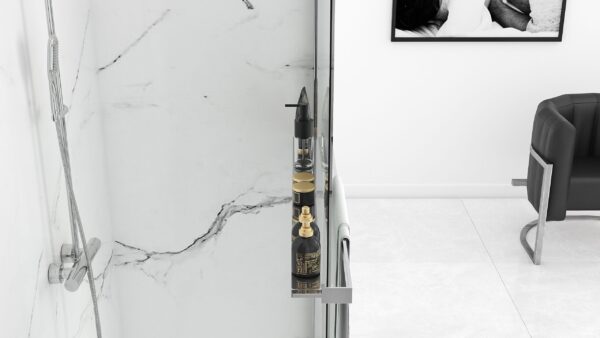 Paroi de douche Rea Aero N 100 avec étagère et support Evo – Image 5