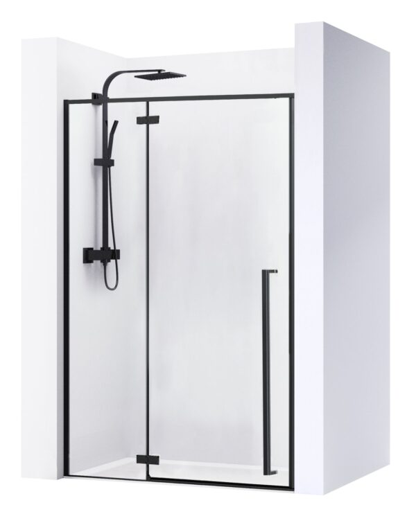 Porte de douche FARGO BLACK MAT 120