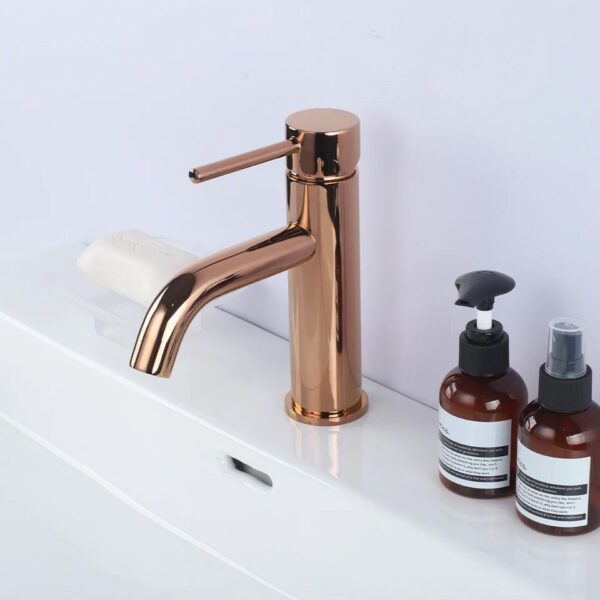 Robinet de lavabo Rea Lungo Rose Gold Low – Image 2