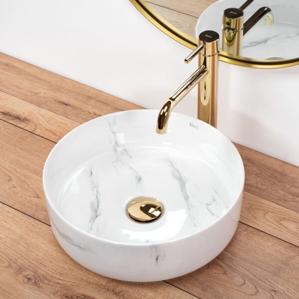 Vasque à poser Rea Sami Nature Marble – Image 3