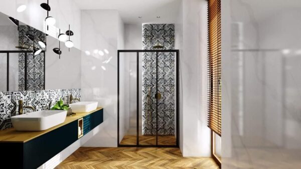 Porte de douche Rea Alex Black 90 – Image 6