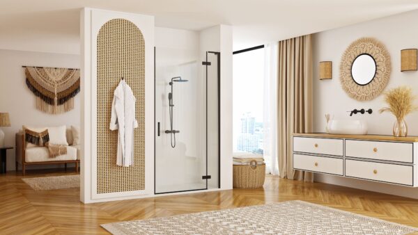 Porte de douche Rea Hugo 90 Black – Image 2