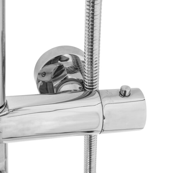 Kit de douche avec thermostat Lungo chrome – Image 6