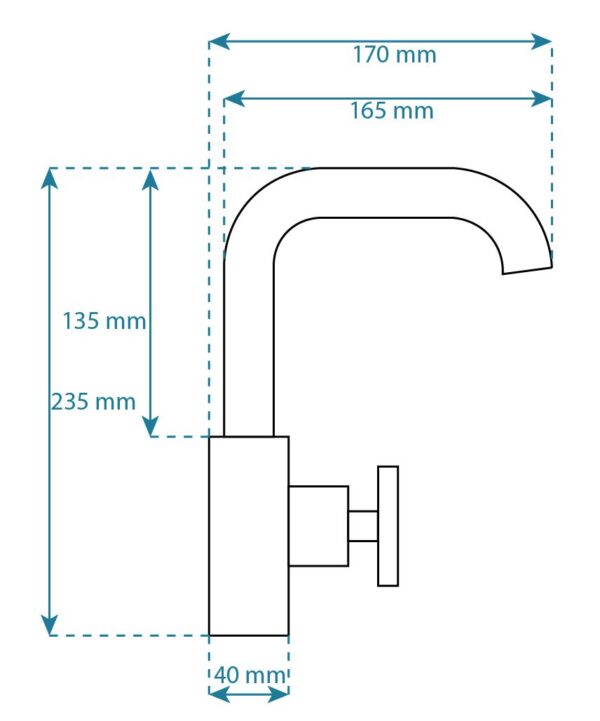 Robinet de lavabo Rea Vertigo Side – Image 4