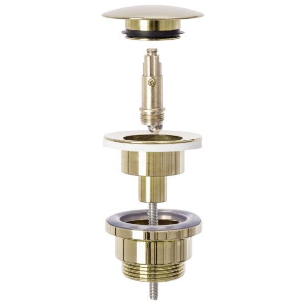Set Vasque à poser Royal gold edge + Robinet de lavabo Lungo gold + Bonde gold – Image 6
