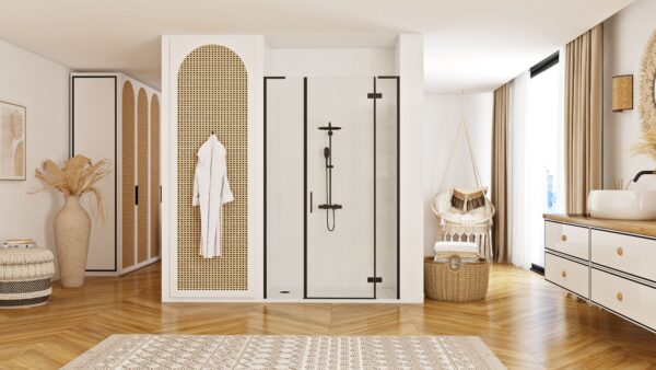 Porte de douche Rea Hugo 110 Black – Image 3