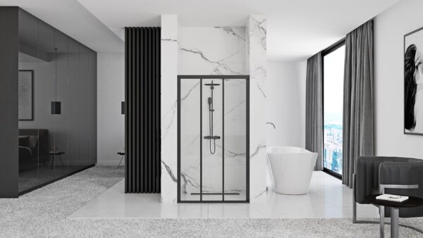 Porte de douche Rea Alex Black 100 – Image 4