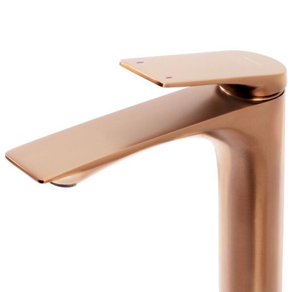 Robinet de salle de bain Rea AVALON Copper Brush High – Image 4