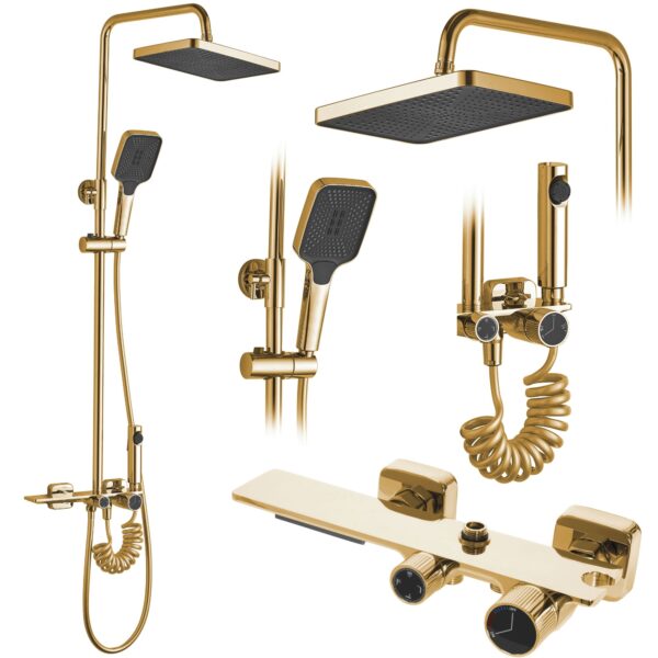 Kit de douche REA HELIX Gold