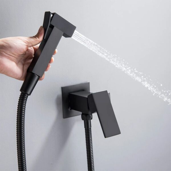 ROBINET DE BIDET ENCASTRÉ REA FENIX BLACK – Image 2