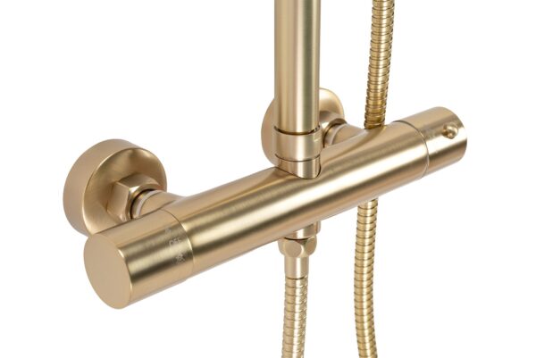 Kit de douche avec thermostat Rea PAROT BRUSHED GOLD – Image 2
