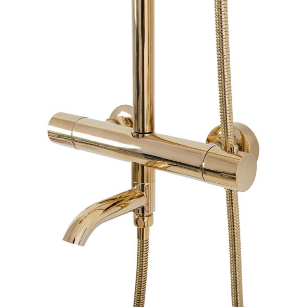 Kit de douche avec thermostat Lungo Gold – Image 7