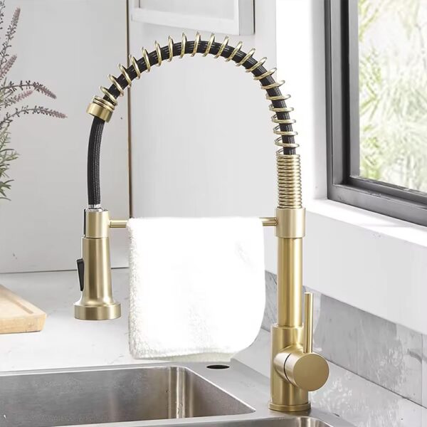 Robinet de cuisine REA Colin Brush Gold – Image 8