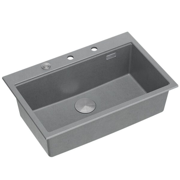 évier en granit MARC 110 WORKSTATION Grey Metallic – Image 6