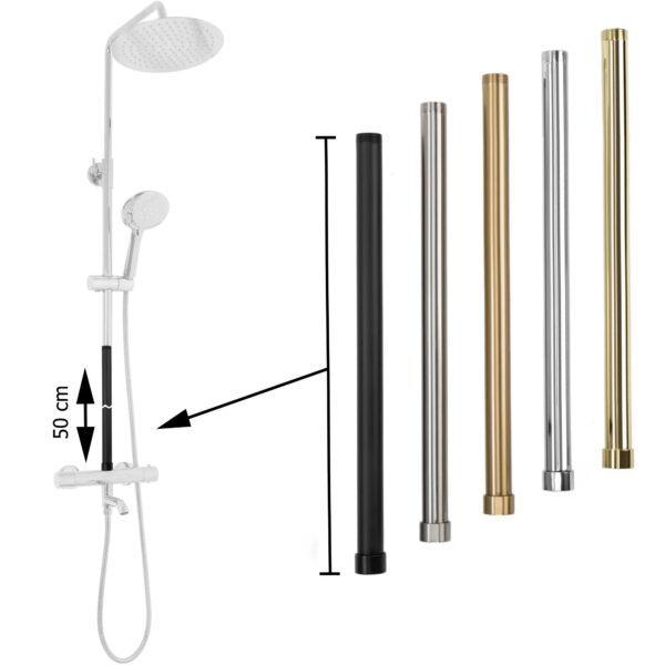 Rallonge pour kit de bain-douche CHROM 50cm – Image 4