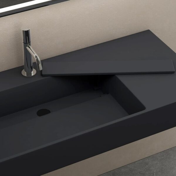 Vasque en conglomérat  Archi 90 CM Grey MATT – Image 7