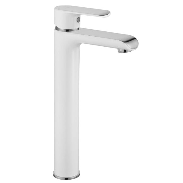 Robinet de lavabo REA Bloom White Chrom high