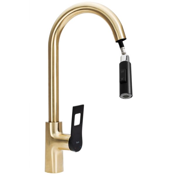 Robinet de cuisine Rea SOUL Gold Black – Image 2