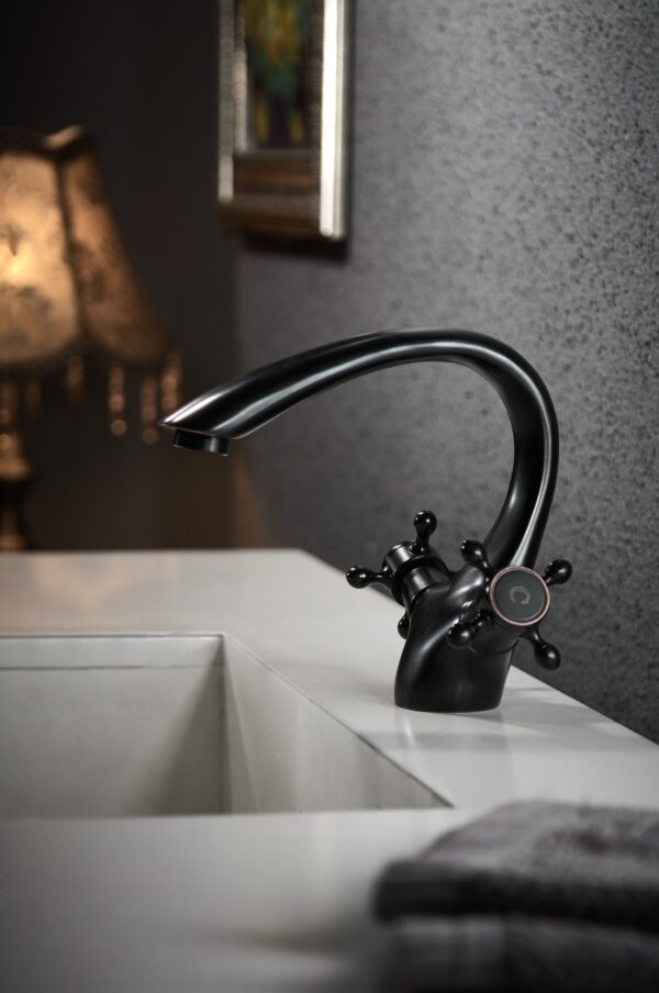 Robinet de lavabo Rea Retro Old Black – Image 7
