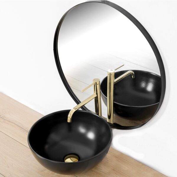 Robinet de lavabo REA Lugano Slim Gold High – Image 4