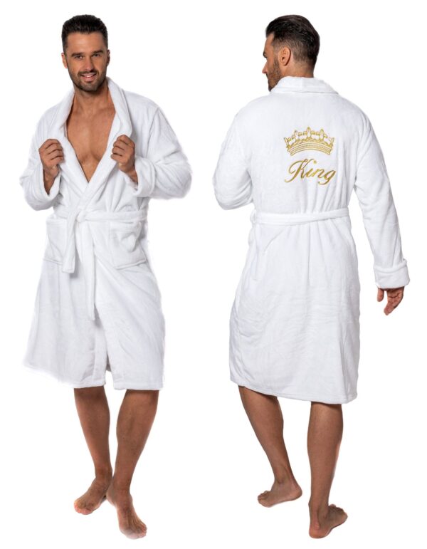 Peignoir MEN King White collar S/M