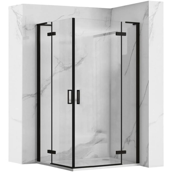 Cabine de douche REA Hugo Double Black 100x100