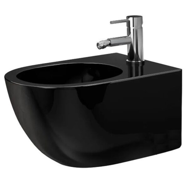 Bidet suspendu Carlo Mini black shiny
