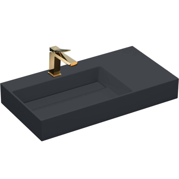 Vasque en conglomérat  Archi 75 CM Grey MATT – Image 2