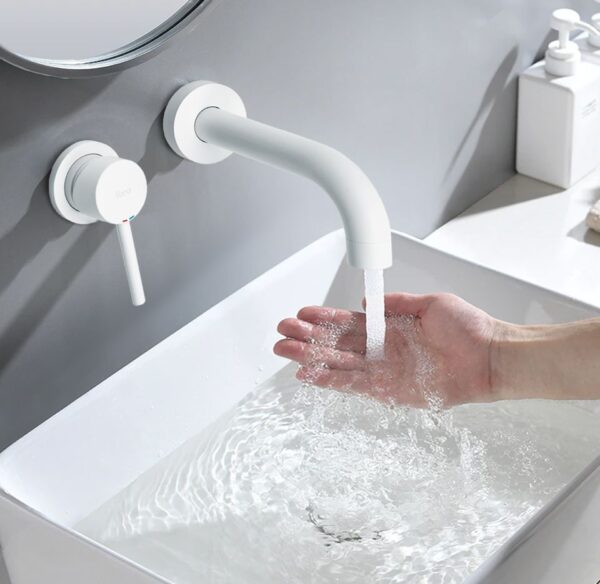 Robinet encastré Rea Lungo White Mat + BOX – Image 2