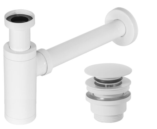 Siphon de lavabo Universel Clic-clac White