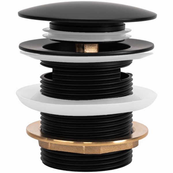 Bonde de baignoire Rea Black 6cm