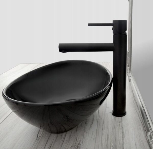 Robinet de lavabo Rea Tess High Black – Image 2