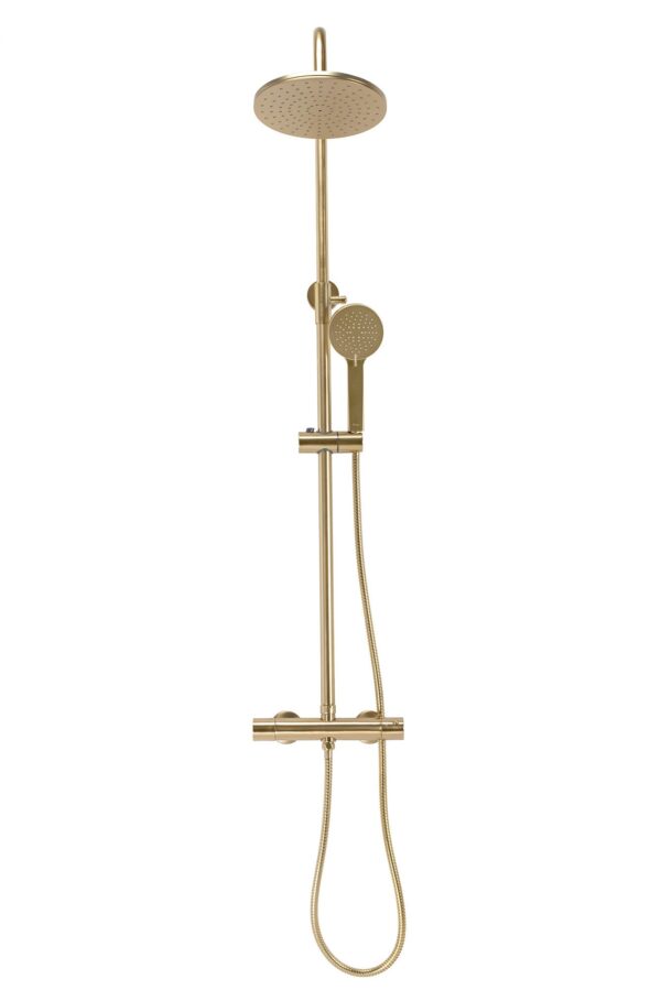 Kit de douche avec thermostat Rea PAROT BRUSHED GOLD – Image 3