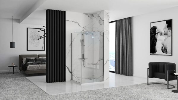 Cabine de douche Rea Molier Chrom 90x80 – Image 3