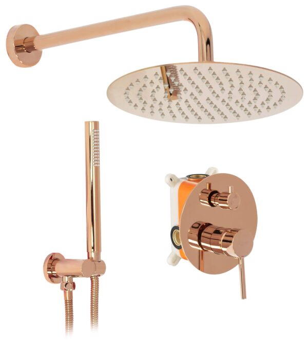 Kit de douche encastré Rea Lungo Rose Gold + BOX