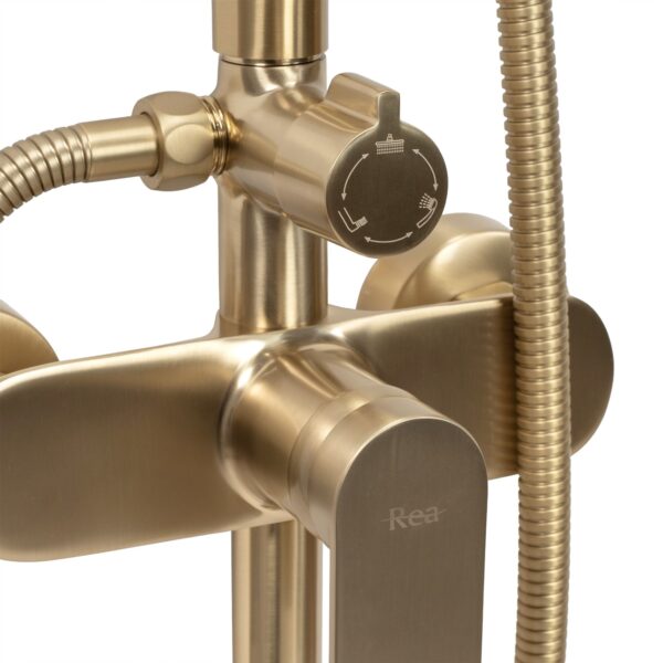 Kit de douche Rea VERSO BRUSHED GOLD – Image 6