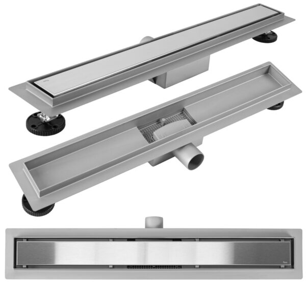 Drain linéaire Rea Neox BRUSH NICKEL 70