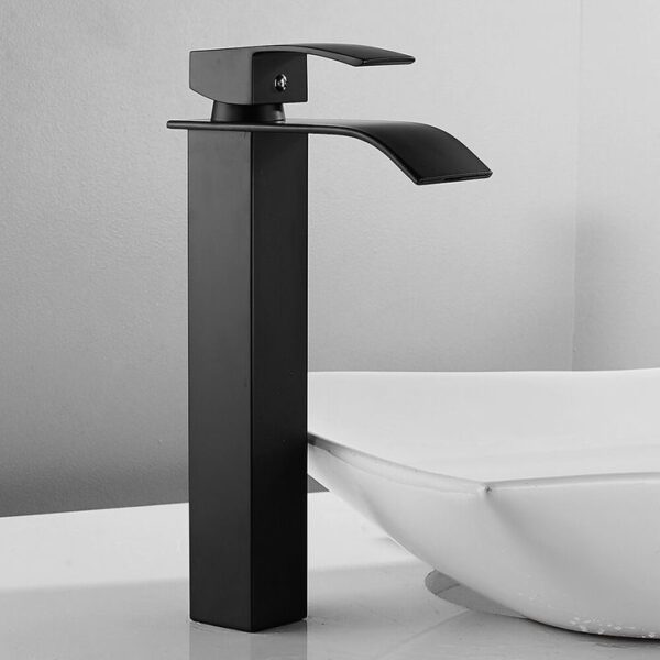 Robinet de salle de bain Calani LOTUS Black High – Image 3