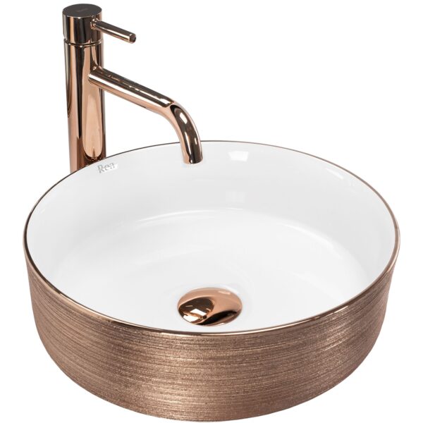 Vasque à poser Rea Sami Brush Rose Gold