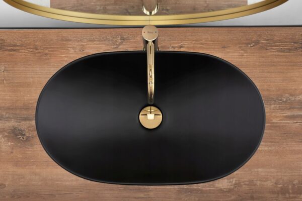 Vasque à poser Rea Royal 60 Black Mat – Image 3
